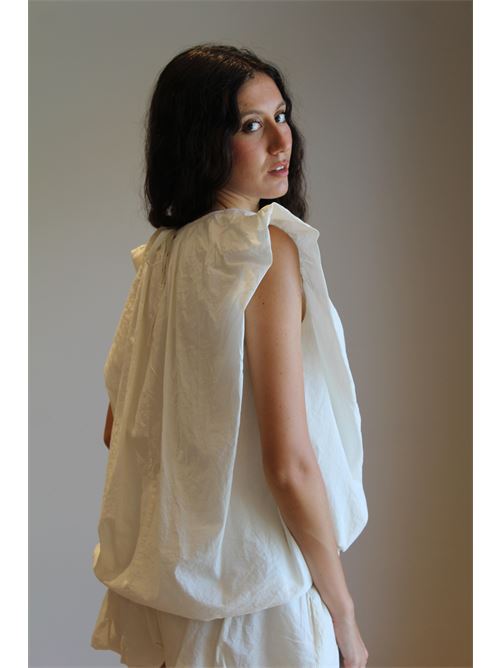 Top in cotone smanicato a palloncino DIECI MINUTI | 554803